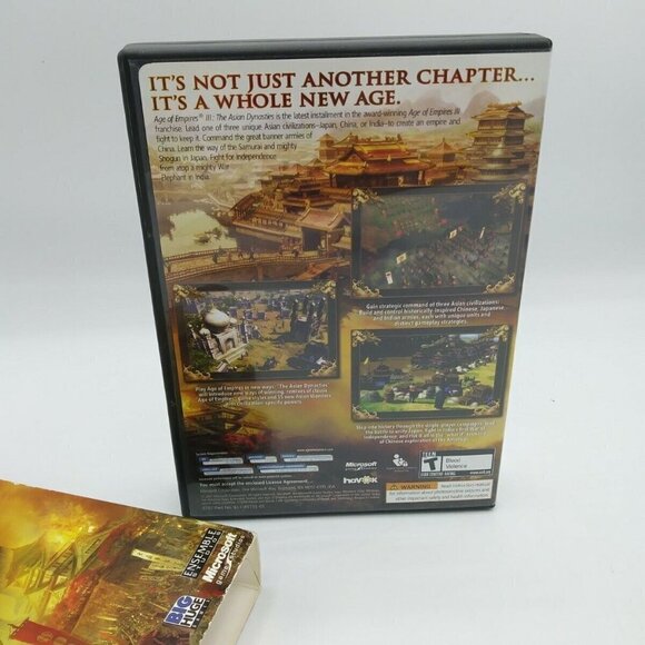 Age of Empires Asian Dynastics Game NO DISK Case, Sleeve, 2007, Booklets ONLY - Picture 5 of 6